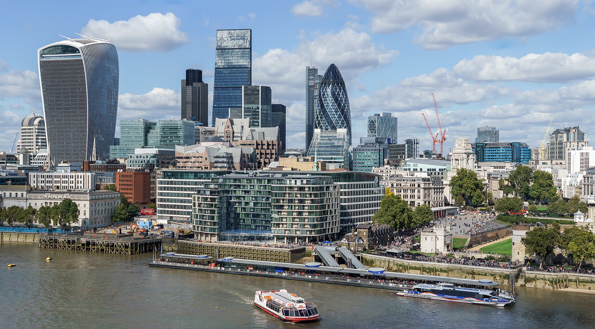 City of London skyline from London City Hall - Sept 2015 - Crop Aligned — London, United Kingdom