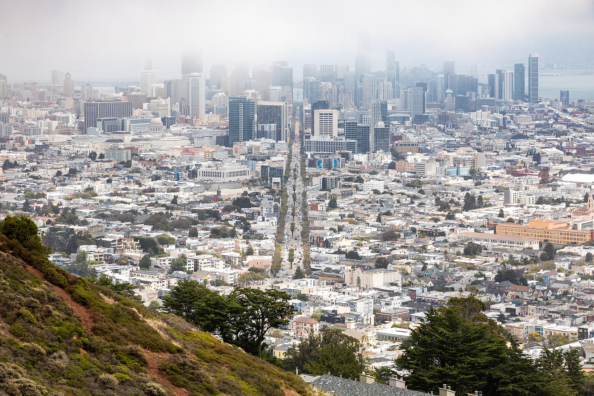 San Francisco (CA, USA), Twin Peaks, Blick auf Downtown -- 2022 -- 3050 — San Francisco, United States