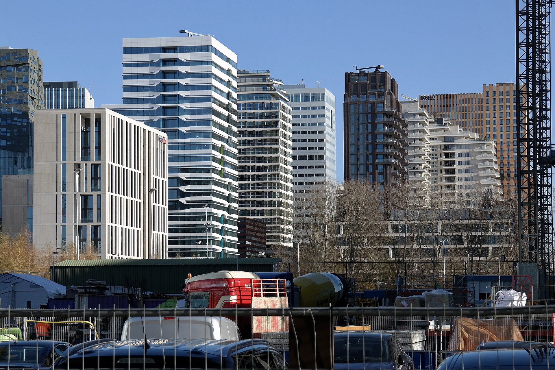 Skyline Amsterdam Zuidas — Netherlands