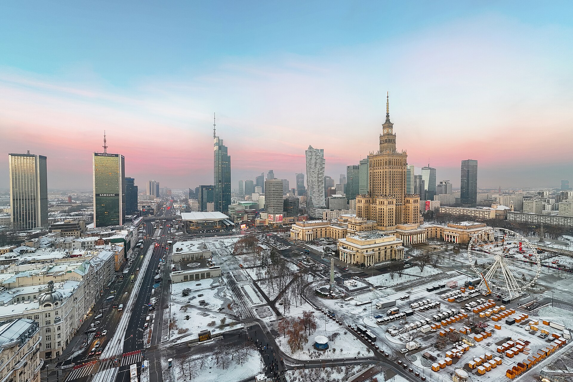 Skyline of Warsaw, Poland — Poland