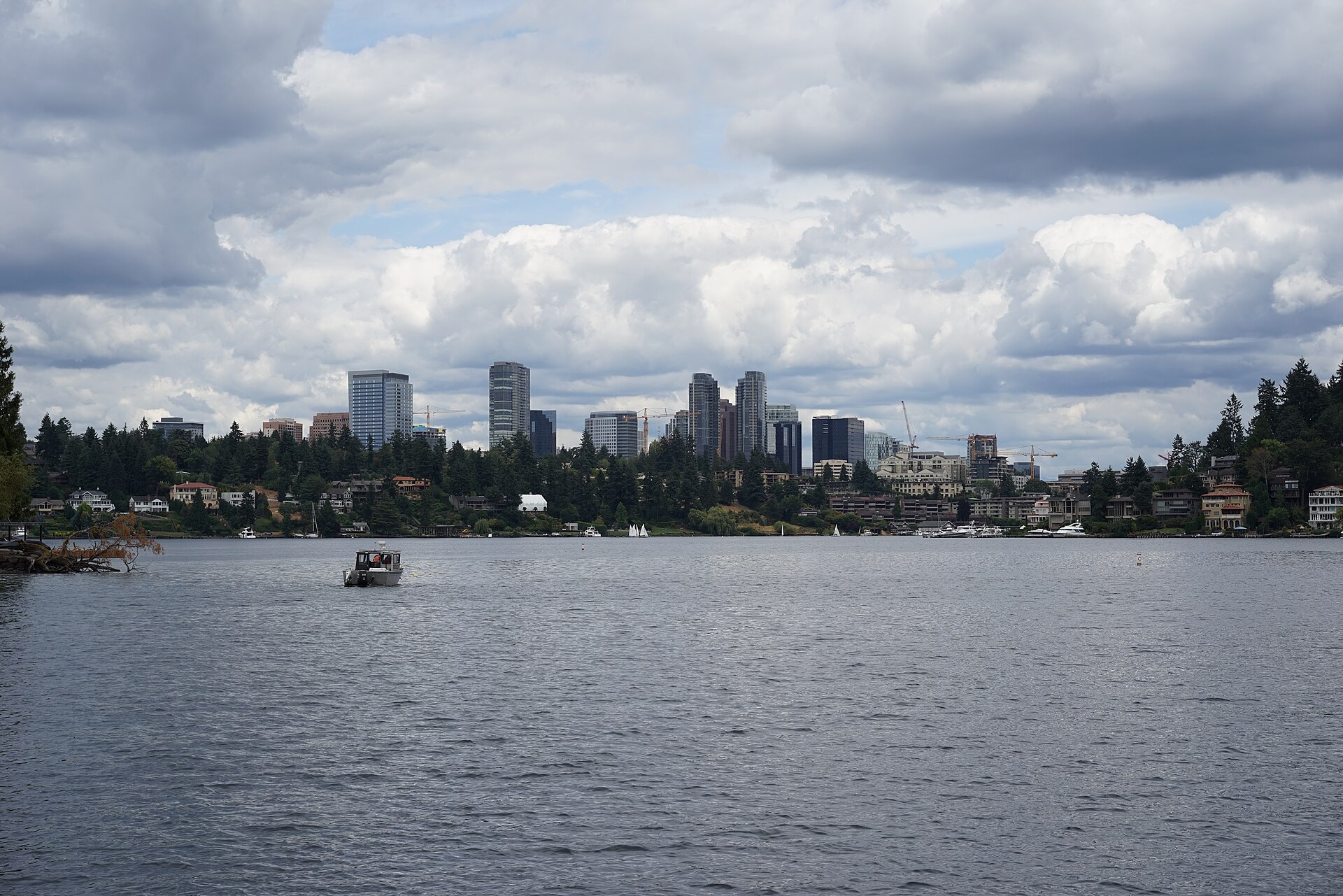 Bellevue skyline from Lake Washington — United States